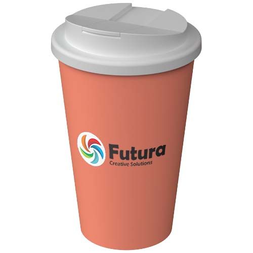 coral Vaso térmico Americano® Infiniti de 350 ml con tapa a prueba de derrames
