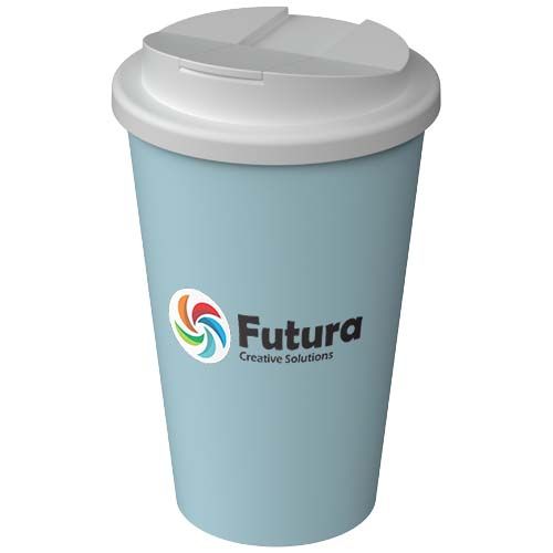 azul océano pastel Vaso térmico Americano® Infiniti de 350 ml con tapa a prueba de derrames