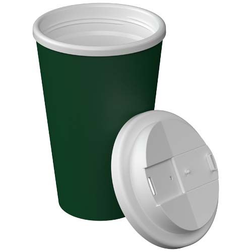 verde oscuro Vaso térmico Americano® Infiniti de 350 ml con tapa a prueba de derrames
