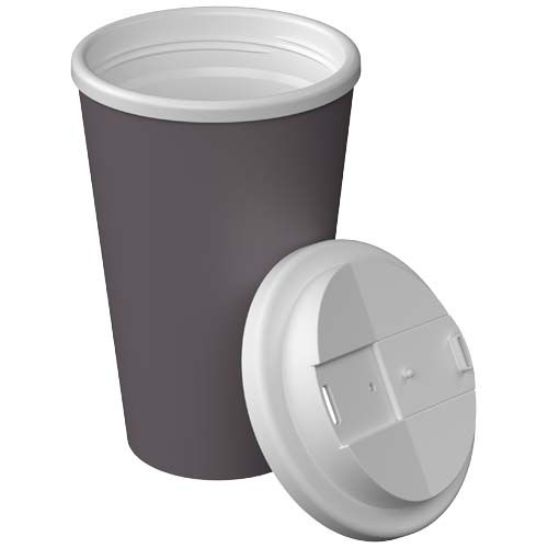 gris oscuro Vaso térmico Americano® Infiniti de 350 ml con tapa a prueba de derrames