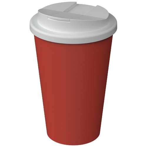 rojo de ladrillo Vaso térmico Americano® Infiniti de 350 ml con tapa a prueba de derrames