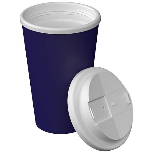 morado oscuro Vaso térmico Americano® Infiniti de 350 ml con tapa a prueba de derrames