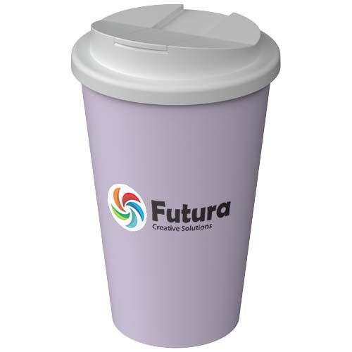 lila Vaso térmico Americano® Infiniti de 350 ml con tapa a prueba de derrames