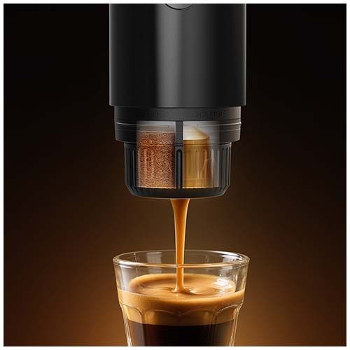 black Cafetera portátil Prixton Roma