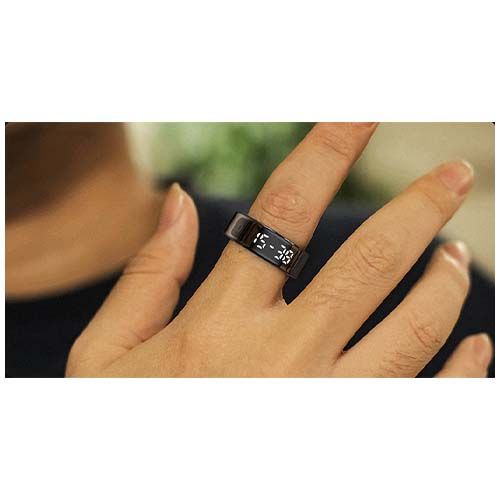 black Anillo inteligente Prixton Orbyt Touch
