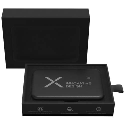 black Batería externa magnética SCX.design P41 MagLED de 5000 mAh