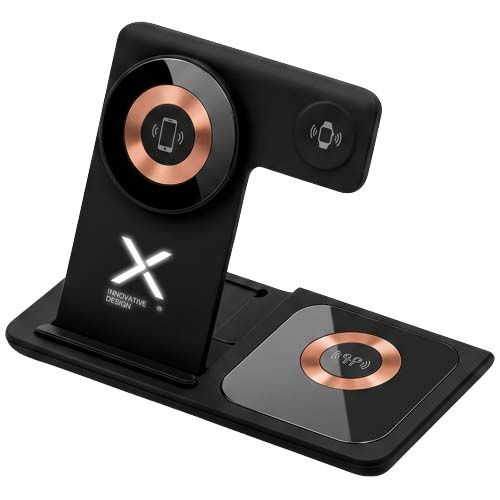 black SCX.design W38 MagStand: estación de carga inalámbrica 4 en 1