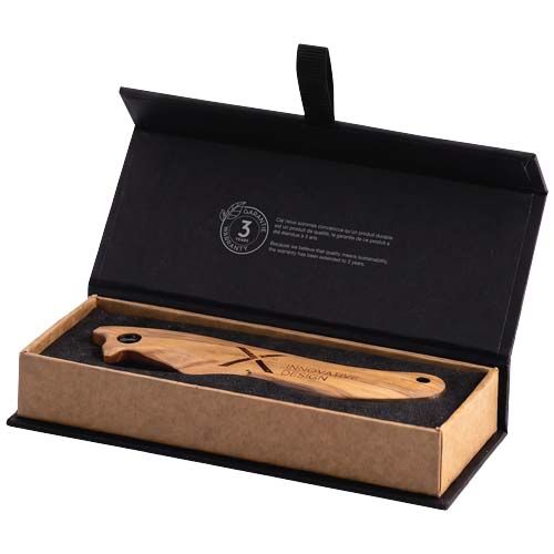 Cuchillo plegable de madera de olivo T33 de SCX.design
