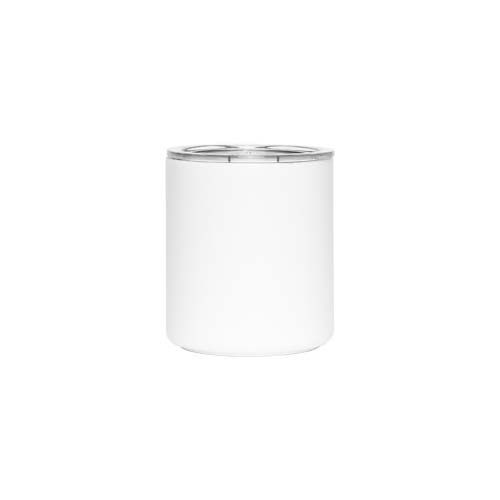 white Taza de acampada MiiR de acero inoxidable con aislamiento al vacío, de 354 ml