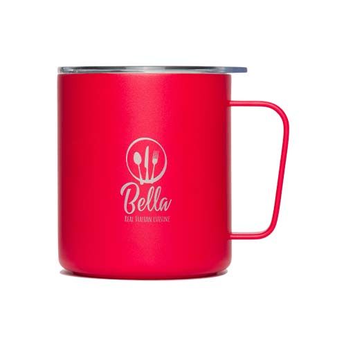 red Taza de acampada MiiR de acero inoxidable con aislamiento al vacío, de 354 ml
