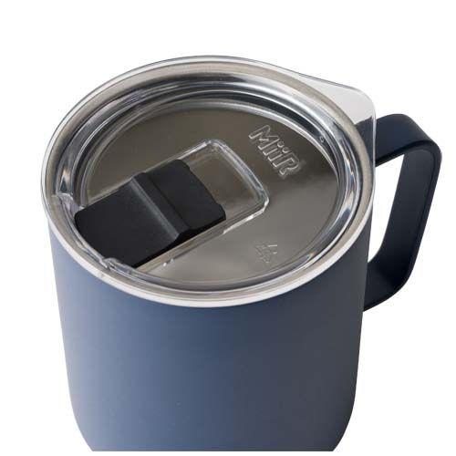 azul oscuro Taza de acampada MiiR de acero inoxidable con aislamiento al vacío, de 354 ml