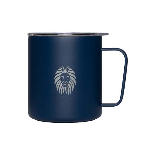 azul oscuro Taza de acampada MiiR de acero inoxidable con aislamiento al vacío, de 354 ml