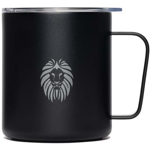 black Taza de acampada MiiR de acero inoxidable con aislamiento al vacío, de 354 ml
