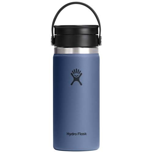 azul medio Vaso térmico de acero inoxidable Hydro Flask de boca ancha, 473 ml, con tapa Flex Sip™