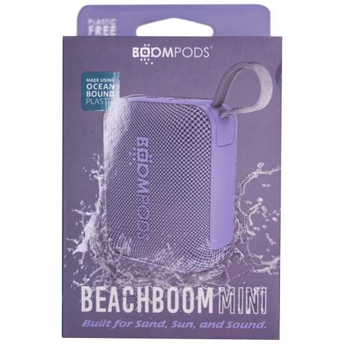morado claro Mini altavoz resistente al agua Boompods Beachboom Mini 5W