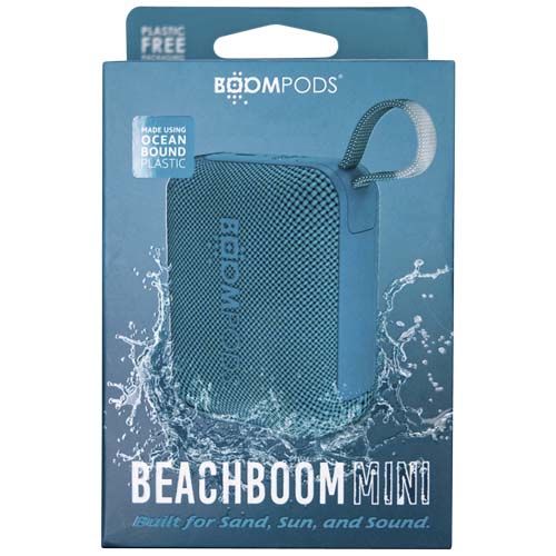 azul caribe Mini altavoz resistente al agua Boompods Beachboom Mini 5W