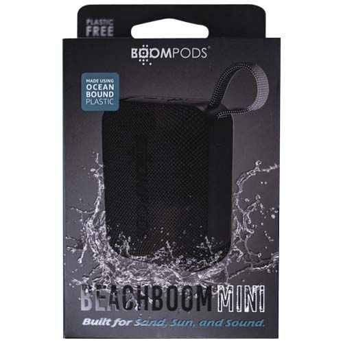 black Mini altavoz resistente al agua Boompods Beachboom Mini 5W