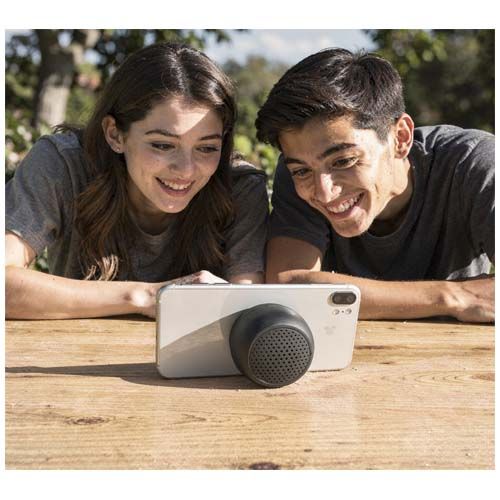 black Altavoz inalámbrico magnético e impermeable Boompods Zero-Snap de 5 W