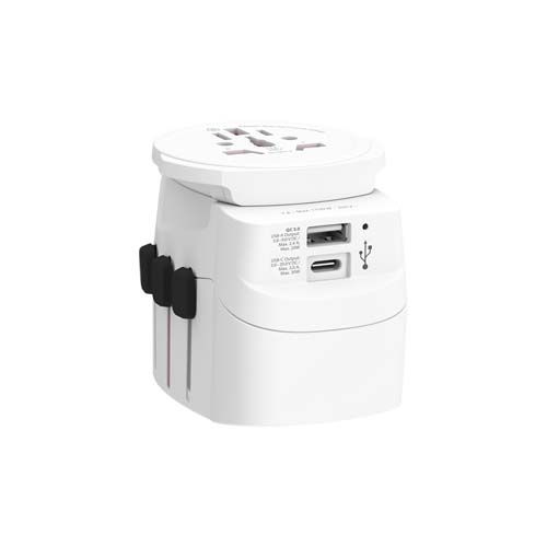 white Adaptador universal SKROSS® PRO Light USB AC30PD