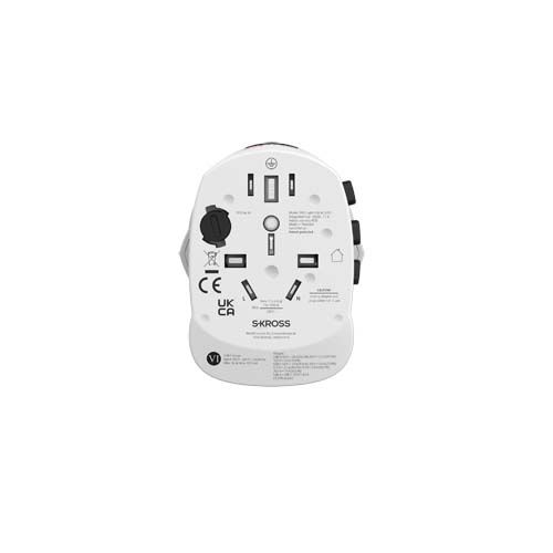 white Adaptador universal SKROSS® PRO Light USB AC30PD