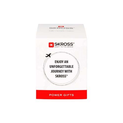 white Adaptador universal SKROSS® PRO Light USB AC30PD