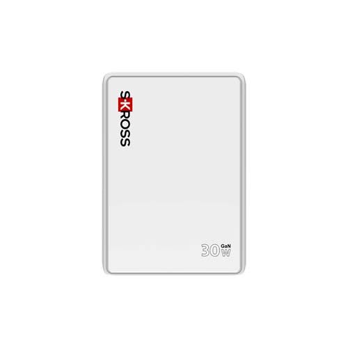 white Cargador de pared SKROSS® Slim de 30 W para Europa