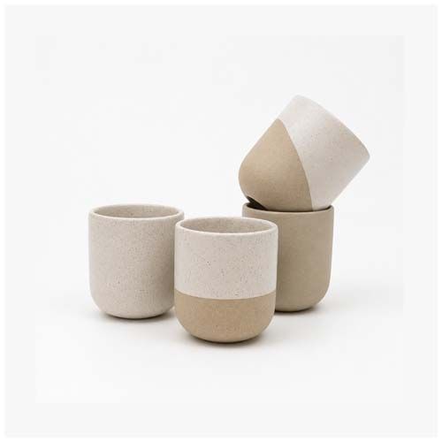 white Juego de tazas de café Reclay de 150 ml de Originalhome
