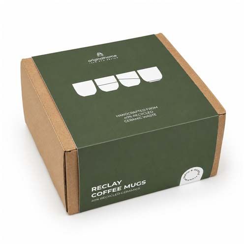 white Juego de tazas de café Reclay de 150 ml de Originalhome