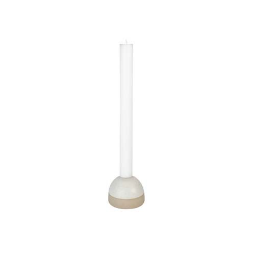 white Juego de portavelas para cena ReClay de Originalhome