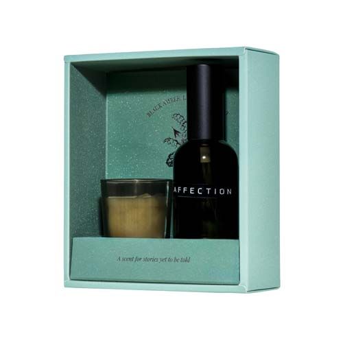 Set de regalo de Wellmark con un ambientador de 100 ml y una vela Tender Affection de 70 ml