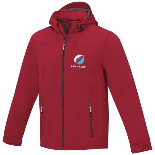 red Chaqueta softshell reciclada GRS para hombre de Langley