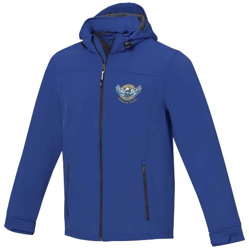 blue Chaqueta softshell reciclada GRS para hombre de Langley