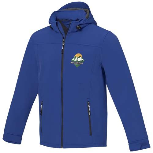 blue Chaqueta softshell reciclada GRS para hombre de Langley