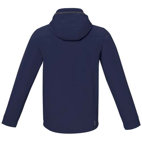 azul marino Chaqueta softshell reciclada GRS para hombre de Langley