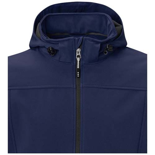 azul marino Chaqueta softshell reciclada GRS para hombre de Langley
