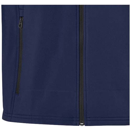 azul marino Chaqueta softshell reciclada GRS para hombre de Langley