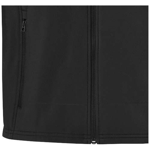 black Chaqueta softshell reciclada GRS para hombre de Langley