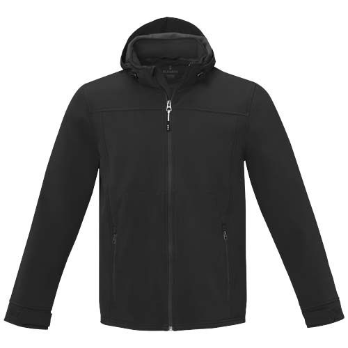 black Chaqueta softshell reciclada GRS para hombre de Langley