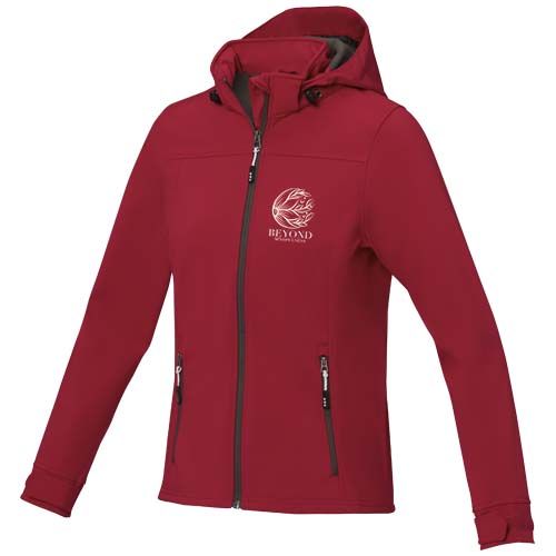 red Chaqueta softshell reciclada GRS para mujer de Langley
