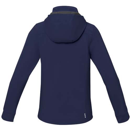 azul marino Chaqueta softshell reciclada GRS para mujer de Langley