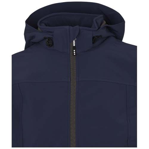 azul marino Chaqueta softshell reciclada GRS para mujer de Langley