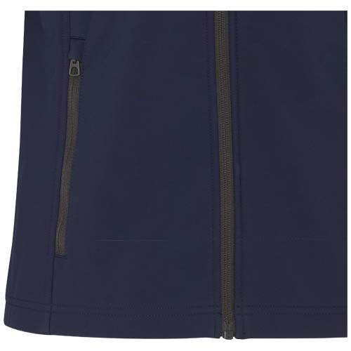 azul marino Chaqueta softshell reciclada GRS para mujer de Langley