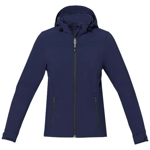 azul marino Chaqueta softshell reciclada GRS para mujer de Langley