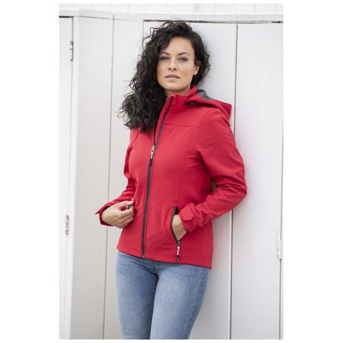 azul marino Chaqueta softshell reciclada GRS para mujer de Langley