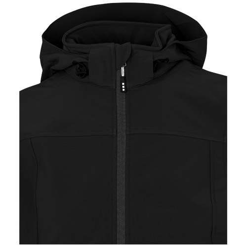 black Chaqueta softshell reciclada GRS para mujer de Langley