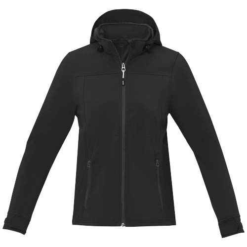 black Chaqueta softshell reciclada GRS para mujer de Langley