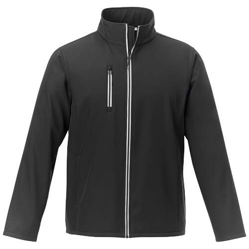 black Chaqueta softshell reciclada GRS para hombre de Orion