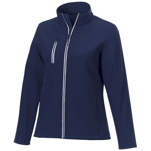 azul marino Chaqueta softshell reciclada GRS para mujer de Orion