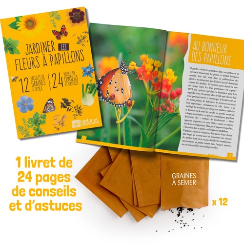 Coffret 12 sachets - Fleurs à papillons thumbnail 4