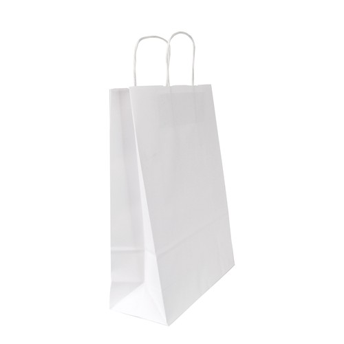 Sac papier blanc anses torsadées - 3
